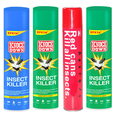 Safety Disposable Insect Killer Spray For Centipedes With Tinplate Packaging