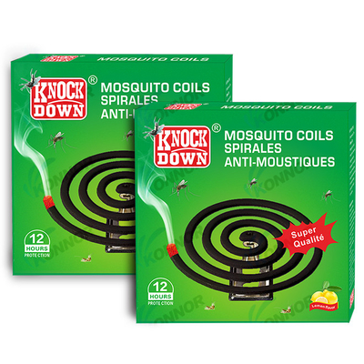 Black Knockdown Fast Killer Mosquito Repellent Coil With 0.08% Meperfluthrin