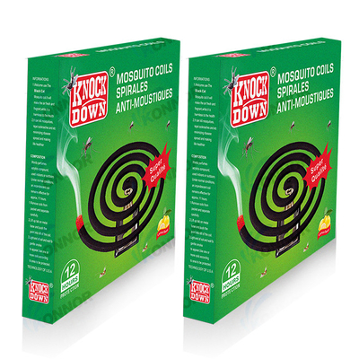 Black Knockdown Fast Killer Mosquito Repellent Coil With 0.08% Meperfluthrin