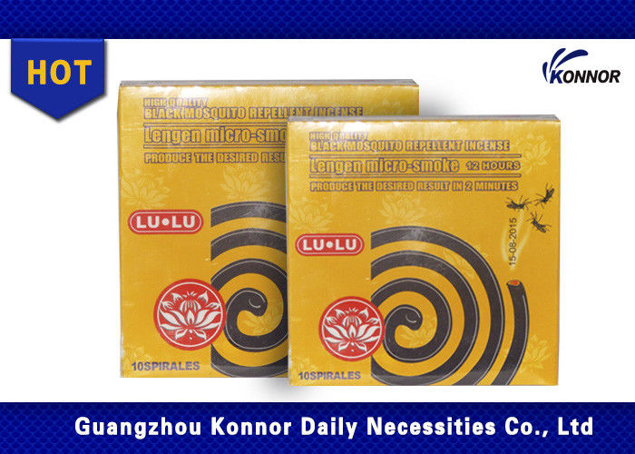 Black Incense Effective Mosquito Repellent Coil For 10 Hours 140 MM