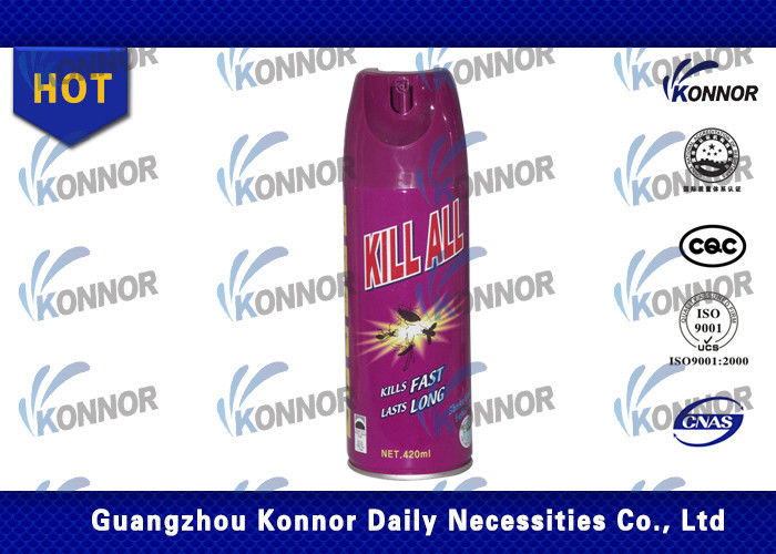 Household Aerosol Insecticide Spray / Daily Chemical Oil Based Insect Killer Spray