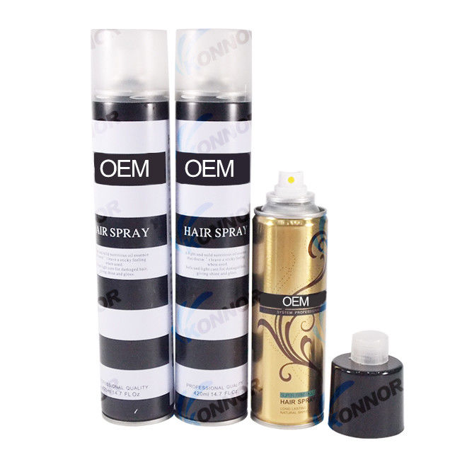 OEM Label Hair Gel Spray , Strong Hold Organic Custom Hair Spray Fast Drying